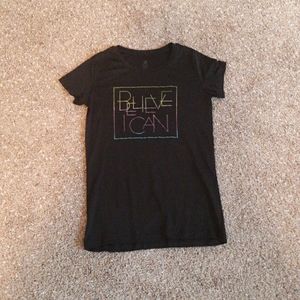 Black champion girls athletic top